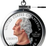 Zoster Sterling Silver Coin Bezel 25 Cent Border Pattern-0
