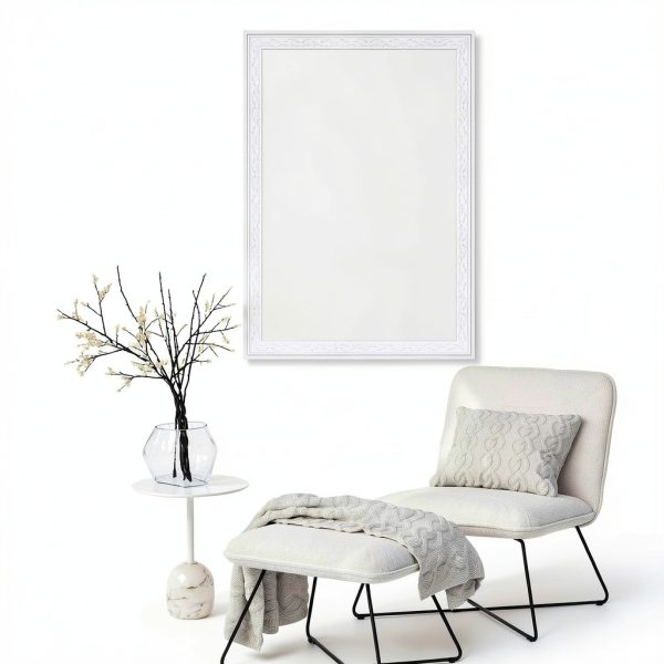 Orgthin Self Adhesive Wallpaper Border White Foam Modern-2