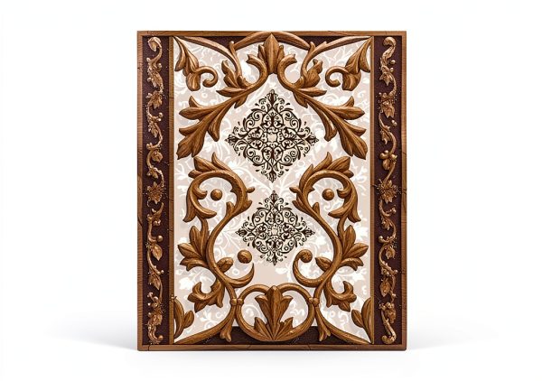 Dundee Deco Wallpaper Border Retro Gold Brown Self Adhesive-4