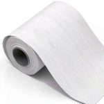 Taaizau Wood Grain White Self Adhesive PVC Wallpaper Border-0