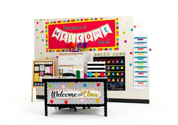 Teacher Created Resources Confetti Border Trim Classroom-6