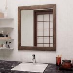 Stickyart Wood Mirror Border Vinyl Peel Stick Waterproof-1