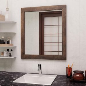 Stickyart Wood Mirror Border Vinyl Peel Stick Waterproof-1
