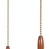 Aceple Walnut Ceiling Fan Pull Chain Retro Style Hand-2