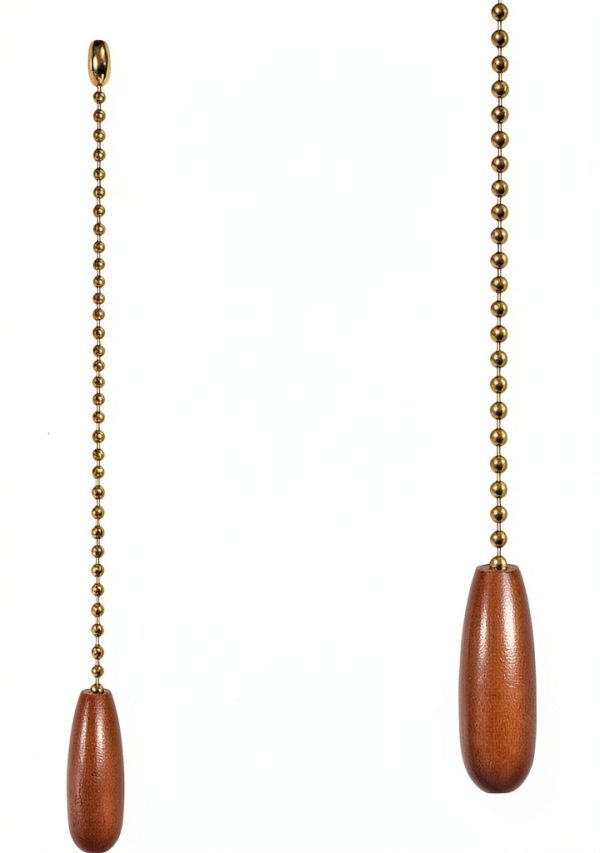 Aceple Walnut Ceiling Fan Pull Chain Retro Style Hand-2