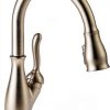 Delta Leland Kitchen Faucet Touchless Voice SpotShield-0
