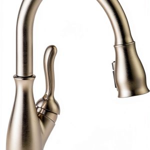 Delta Leland Kitchen Faucet Touchless Voice SpotShield-0