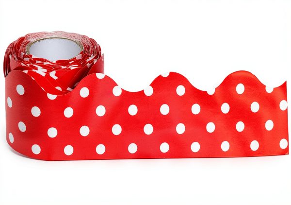 Red Polka Dots Border Trim Teacher Created Resources-2