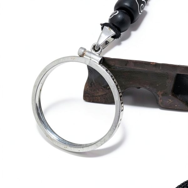 Zoster Sterling Silver Coin Bezel 25 Cent Border Pattern-4