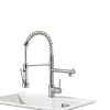 AIMADI Kitchen Faucet Brushed Nickel Pull Down Sprayer-5