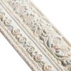 TaoBary White PVC Wallpaper Border Vintage Floral Design-0