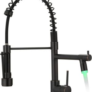 AIMADI Oil Rubbed Bronze Kitchen Faucet LED Touch On-0