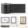 SICCOMA Black PVC Wallpaper Border Trim Peel Stick-2