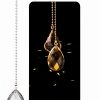 LINGTONG Ceiling Fan Pull Chains Crystal Glass Silver Modern-1