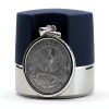 Zoster Sterling Silver Coin Bezel 25 Cent Border Pattern-1