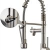 AIMADI Kitchen Faucet Brushed Nickel Pull Down Sprayer-0