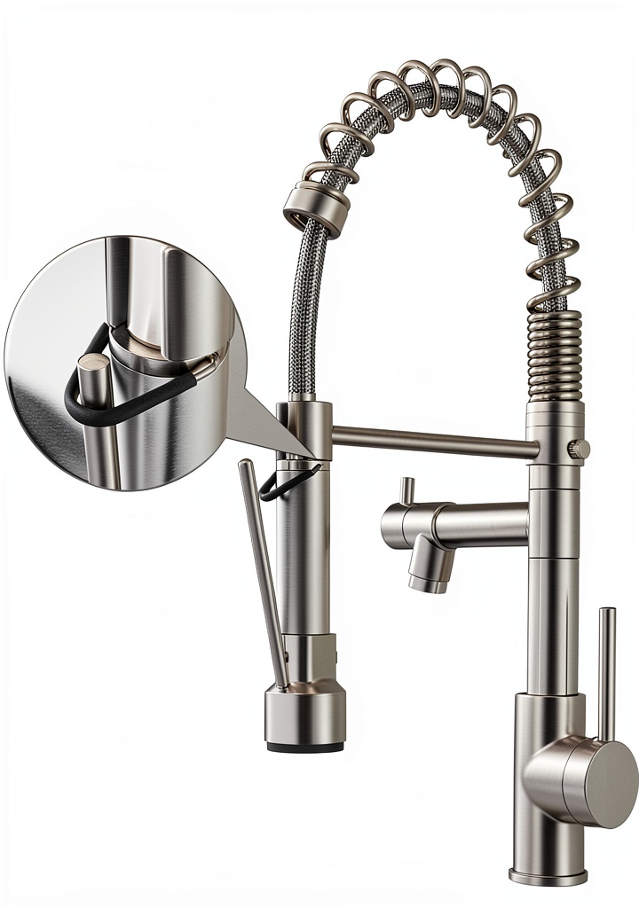 AIMADI Kitchen Faucet installed in a modern kitchen sink