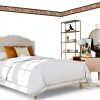 Dundee Deco Wallpaper Border Retro Gold Brown Self Adhesive-1