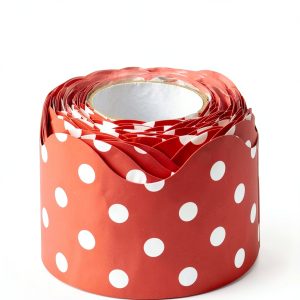 Red Polka Dots Border Trim Teacher Created Resources-0
