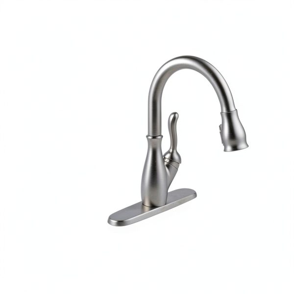 Delta Leland Kitchen Faucet Touchless Voice SpotShield-3