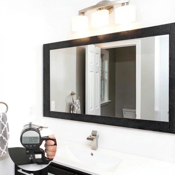 Alened PVC Mirror Frame Border Self Adhesive Wood Grain-2