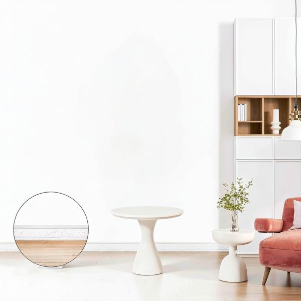 WADILE Self Adhesive Wall Border White PE Foam Waterproof-4
