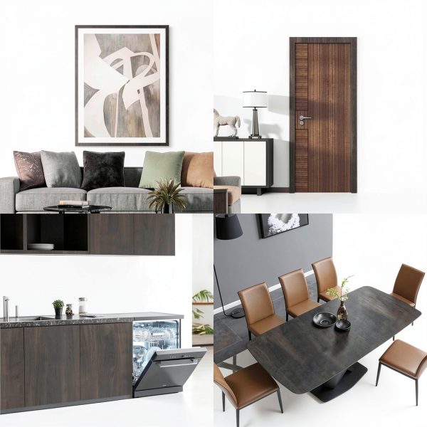 Seonta Self Adhesive Wood Wallpaper Border Dark Walnut-2