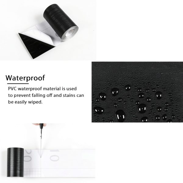 Alened PVC Mirror Frame Border Self Adhesive Wood Grain-6