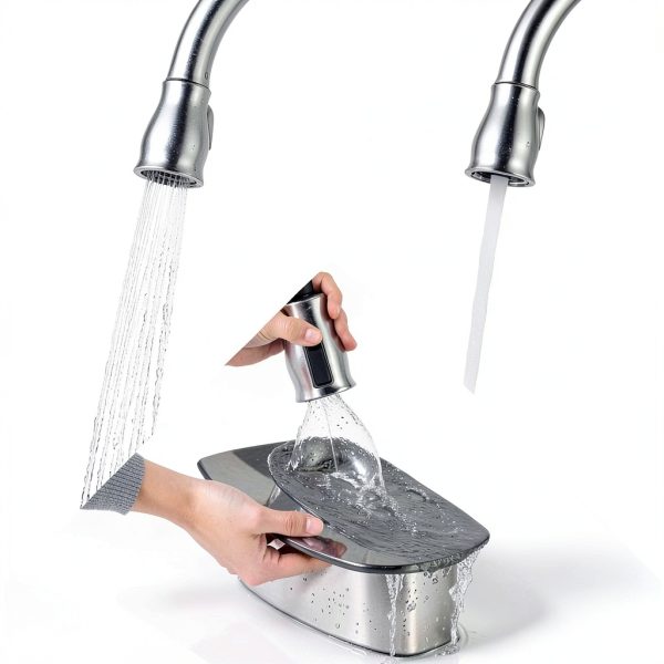 Delta Leland Kitchen Faucet Touchless Voice SpotShield-7