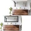 Alened PVC Mirror Frame Border Self Adhesive Wood Grain-1