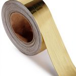 QDYMXUN Brushed Gold Self Adhesive Wallpaper Border Modern-0