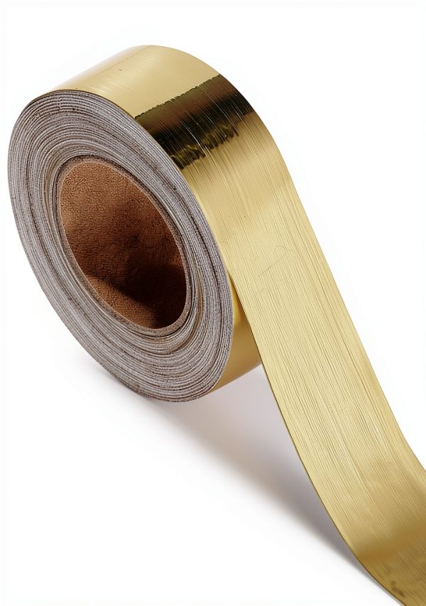 QDYMXUN Brushed Gold Self Adhesive Wallpaper Border Modern-0