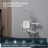 AIMADI Wall Mount Kitchen Faucet Stainless Steel Dual-1