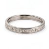 Zoster Sterling Silver Coin Bezel 25 Cent Border Pattern-3