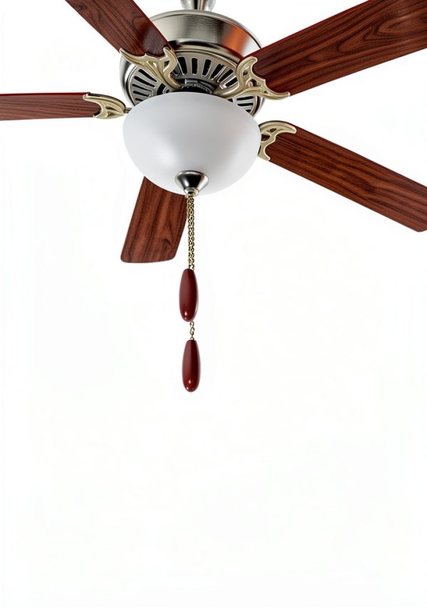 Aceple Walnut Ceiling Fan Pull Chain Retro Style Hand-4