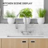 AIMADI Wall Mount Kitchen Faucet Stainless Steel Dual-6