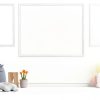 TaoBary White PVC Wallpaper Border Vintage Floral Design-7
