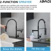AIMADI Oil Rubbed Bronze Kitchen Faucet LED Touch On-2