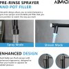 AIMADI Oil Rubbed Bronze Kitchen Faucet LED Touch On-3