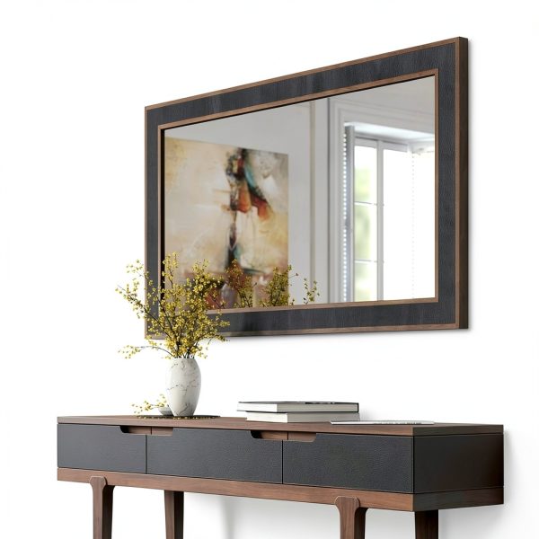 Seonta Self Adhesive Wood Wallpaper Border Dark Walnut-1