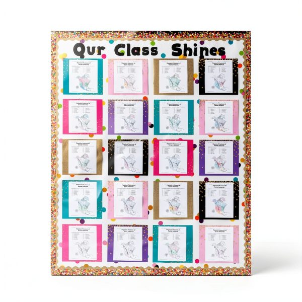 Teacher Created Resources Confetti Border Trim Classroom-4