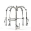 AIMADI Kitchen Faucet Brushed Nickel Pull Down Sprayer-4