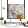 YENHOME Black Mirror Frame Border Peel and Stick Paper-2