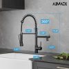 AIMADI Oil Rubbed Bronze Kitchen Faucet LED Touch On-4