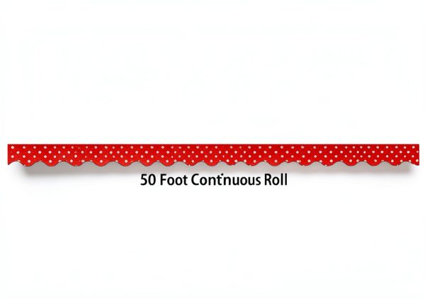 Red Polka Dots Border Trim Teacher Created Resources-1