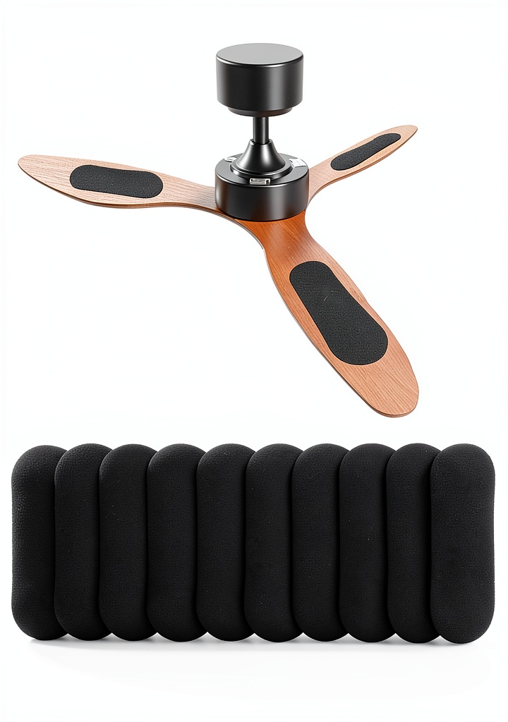 Cizenal activated carbon filter installed on a ceiling fan