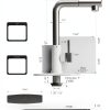 FORIOUS L-Shaped Kitchen Faucet Stainless Steel-5