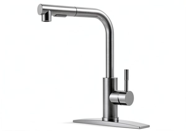FORIOUS L-Shaped Kitchen Faucet Stainless Steel-0