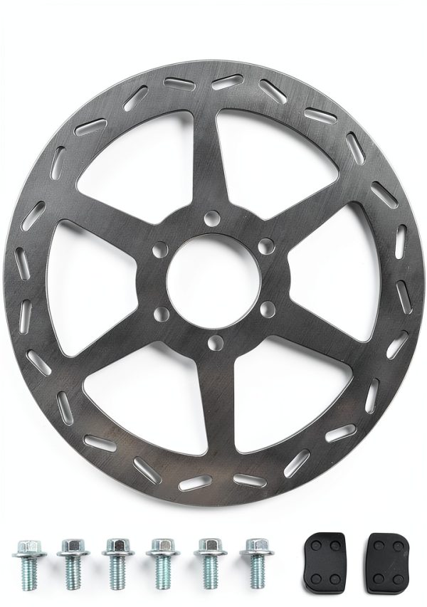 JOIQEXJ Mini Bike Hydraulic Brake Kit 180mm Disc Rotor with Pads-0