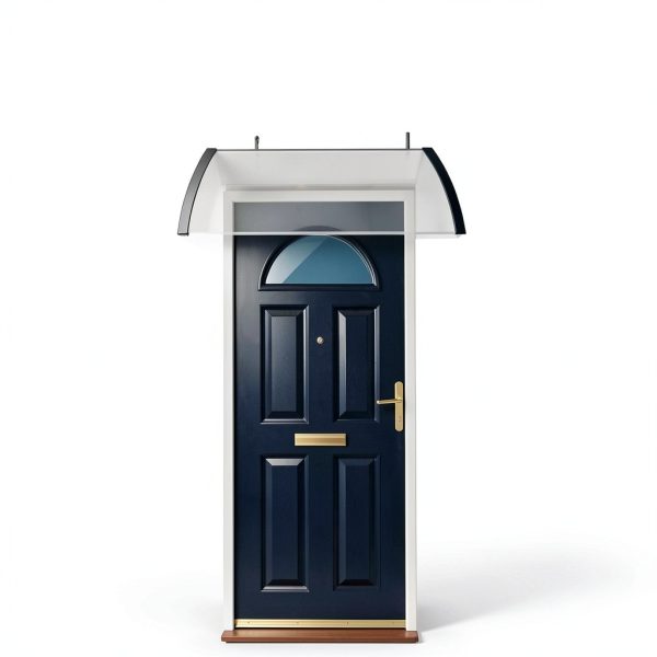 Window Awning Outvita 40x30 Polycarbonate Canopy with Black Bracket-6
